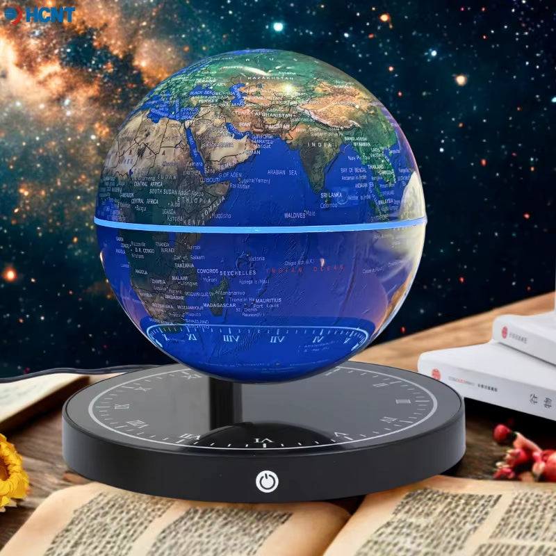 Floating Globe Magnetic Levitating Globe with LED Light Globe World Map for Home Office Decor Cool Tech Gift for Kids Teacher