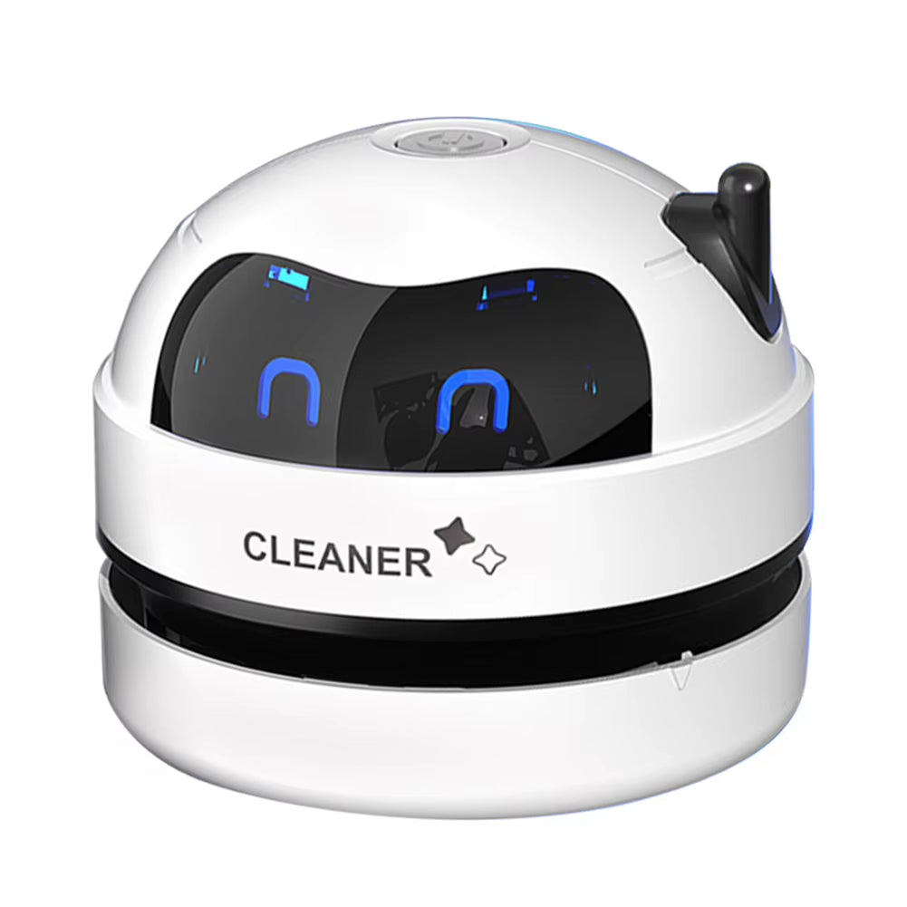Portable Mini Vacuum Cleaner for Desk and Table Dust USB Rechargeable with Detachable Nozzle for Pet Hair and Crumbs Cleaning