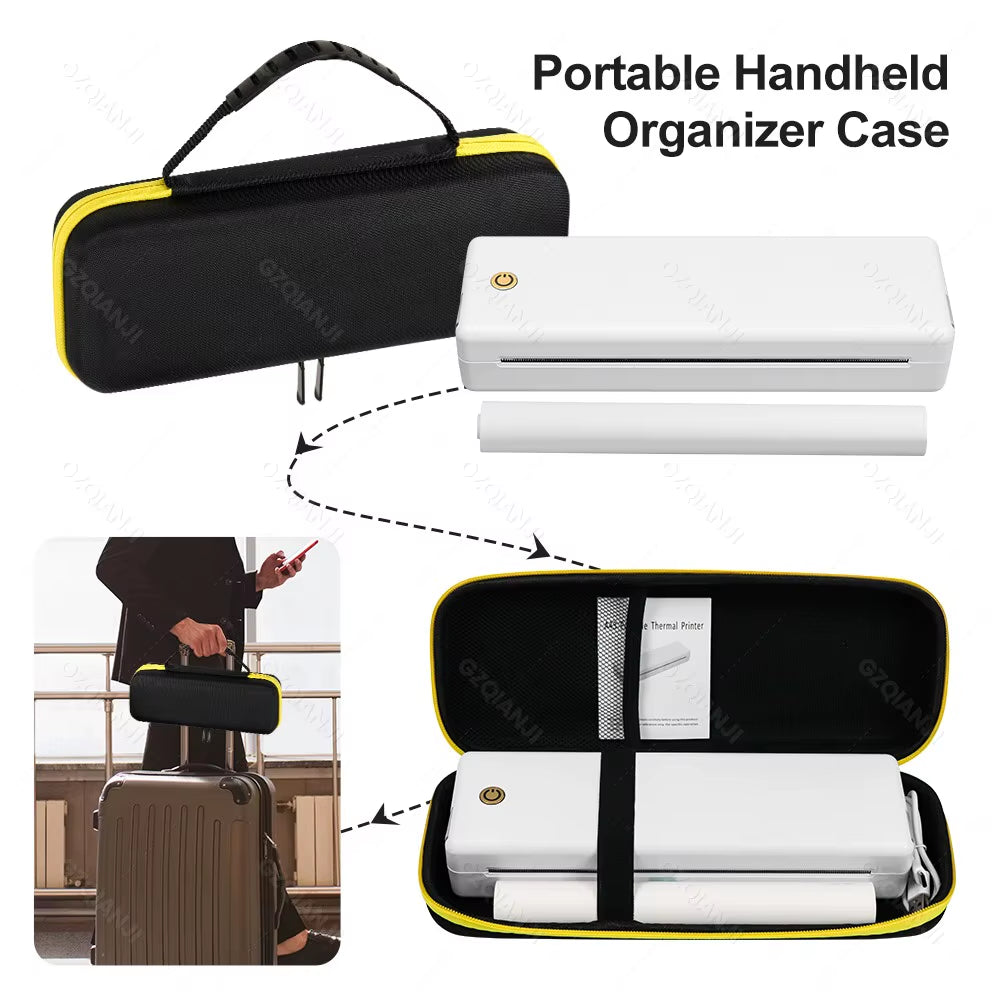 A4 Portable Printer, Lightweight and Compact Thermal Mobile Printer, Wireless Bluetooth Printer for Travel, Home, Office Use