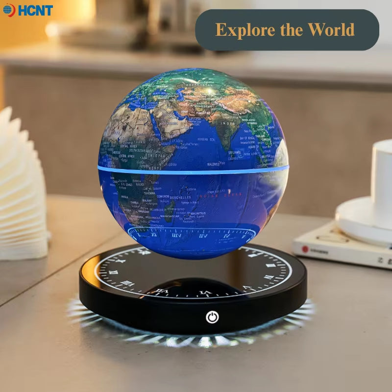 Floating Globe Magnetic Levitating Globe with LED Light Globe World Map for Home Office Decor Cool Tech Gift for Kids Teacher